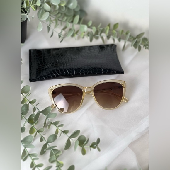 Rachel Zoe Accessories - Rachel Zoe Nina sunglasses Gold Cream Tan NWT